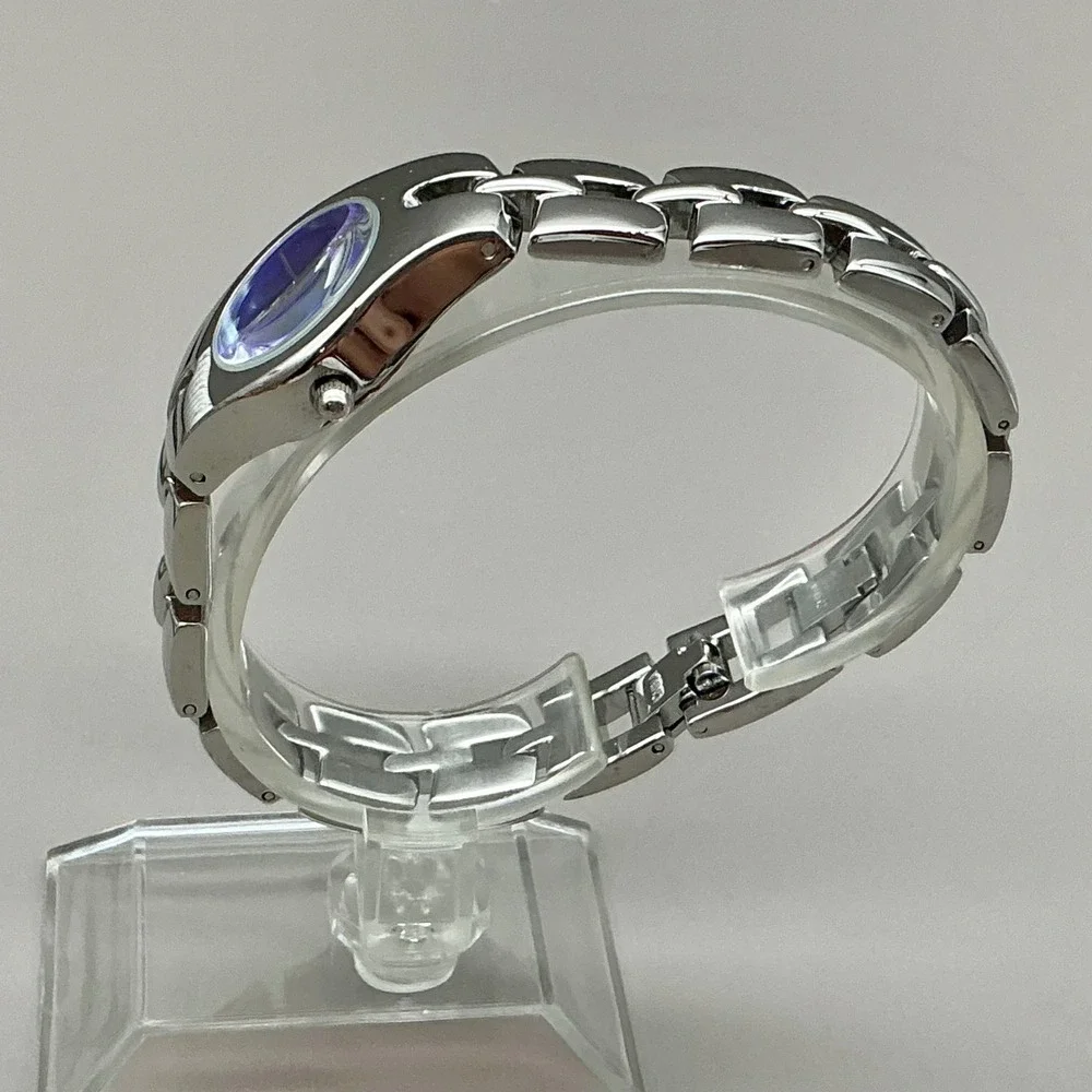 Armitron Watch Women's 75/2453T Silver Tone Iridescent Dial 22mm NEW BATTERY